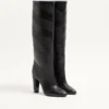 Buty Rayons Nappa z wzorem w jodełkę 100 mm Buty Rayons Nappa z wzorem w jodełkę 100 mm