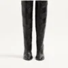 Buty Rayons Nappa z wzorem w jodełkę 100 mm Buty Rayons Nappa z wzorem w jodełkę 100 mm