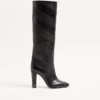 Buty Rayons Nappa z wzorem w jodełkę 100 mm Buty Rayons Nappa z wzorem w jodełkę 100 mm