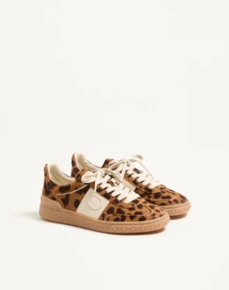 Buty sportowe Upvillage z cielęcej skóry z efektem kucyka Buty sportowe Upvillage z cielęcej skóry z efektem kucyka