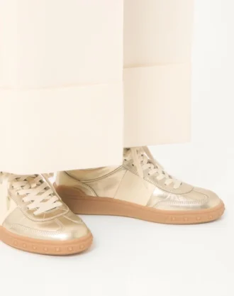 Buty sportowe Upvillage z laminowanej skóry cielęcej z paskiem ze skóry cielęcej nappa Buty sportowe Upvillage z laminowanej skóry cielęcej z paskiem ze skóry cielęcej nappa