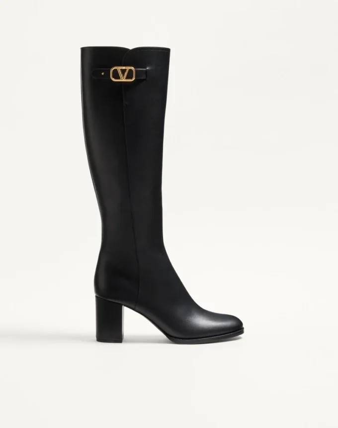 Buty z cielęcej skóry z logo Vlogo 70 mm Buty z cielęcej skóry z logo Vlogo 70 mm