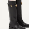 Buty z cielęcej skóry z logo VLogo Signature 30 mm