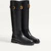 Buty z cielęcej skóry z logo VLogo Signature 30 mm