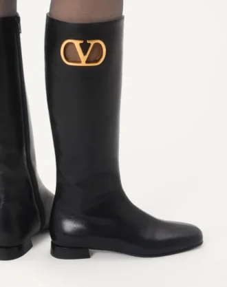 Buty z koźlej skóry z logo Vlogo 20 mm