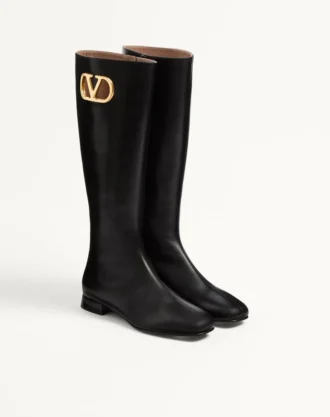 Buty z koźlej skóry z logo Vlogo 20 mm