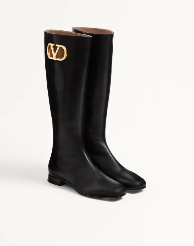 Buty z koźlej skóry z logo Vlogo 20 mm Buty z koźlej skóry z logo Vlogo 20 mm