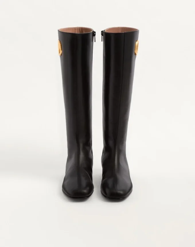 Buty z koźlej skóry z logo Vlogo 20 mm Buty z koźlej skóry z logo Vlogo 20 mm