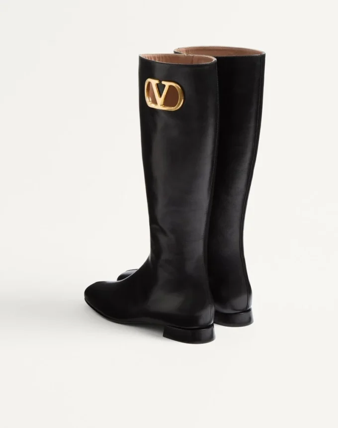Buty z koźlej skóry z logo Vlogo 20 mm Buty z koźlej skóry z logo Vlogo 20 mm