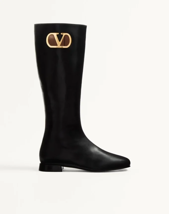 Buty z koźlej skóry z logo Vlogo 20 mm Buty z koźlej skóry z logo Vlogo 20 mm