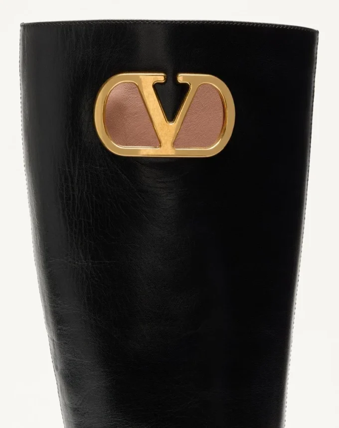 Buty z koźlej skóry z logo Vlogo 20 mm Buty z koźlej skóry z logo Vlogo 20 mm