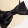 Czapka typu panama z satynową kokardką Vlogo Signature Czapka typu panama z satynową kokardką Vlogo Signature