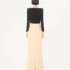 Długa sukienka Cady Couture z piórami Długa sukienka Cady Couture z piórami