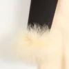 Długa sukienka Cady Couture z piórami Długa sukienka Cady Couture z piórami