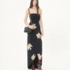 Długa sukienka z żakardowej tkaniny Crepe De Chine Apres L’Hiver Lilium Długa sukienka z żakardowej tkaniny Crepe De Chine Apres L’Hiver Lilium