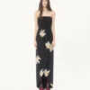 Długa sukienka z żakardowej tkaniny Crepe De Chine Apres L’Hiver Lilium Długa sukienka z żakardowej tkaniny Crepe De Chine Apres L’Hiver Lilium