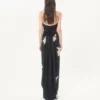 Długa sukienka z żakardowej tkaniny Crepe De Chine Apres L’Hiver Lilium Długa sukienka z żakardowej tkaniny Crepe De Chine Apres L’Hiver Lilium