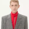 Dwurzędowa marynarka Valentino z wełny natté boutonné Dwurzędowa marynarka Valentino z wełny natté boutonné