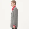 Dwurzędowa marynarka Valentino z wełny natté boutonné Dwurzędowa marynarka Valentino z wełny natté boutonné