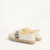 Espadryle z nappa z haftem winogronowym 20 mm Espadryle z nappa z haftem winogronowym 20 mm