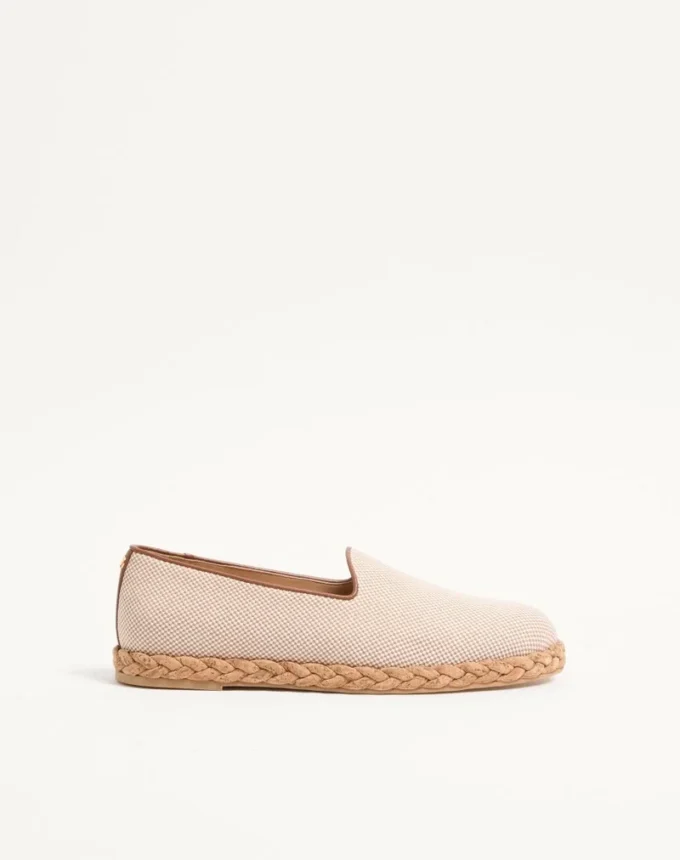 ESPADRYLE Z PŁÓCIENNEJ KANWY PALM AVENUE
