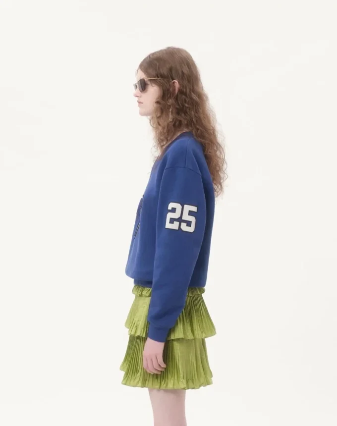 Haftowana bawełniana bluza Haftowana bawełniana bluza