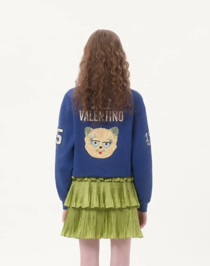 Haftowana bawełniana bluza Haftowana bawełniana bluza