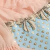 Haftowana krótka sukienka z krepy couture Haftowana krótka sukienka z krepy couture