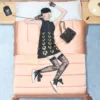 Haftowana krótka sukienka z krepy couture Haftowana krótka sukienka z krepy couture