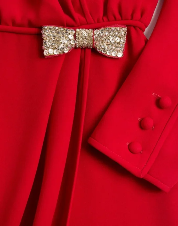 Haftowana sukienka midi Cady Couture Haftowana sukienka midi Cady Couture
