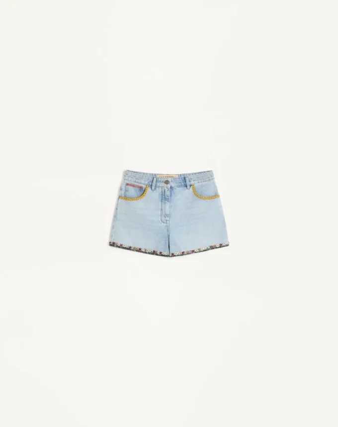 Haftowane szorty jeansowe Haftowane szorty jeansowe