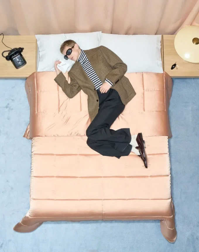 Jednorzędowa wełniana marynarka Valentino w kratę Glen Plaid