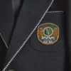 Jednorzędowa wełniana marynarka Valentino z naszywką Valentino