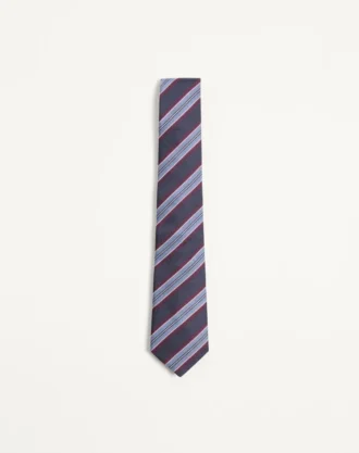 Jedwabny krawat Valentino Jacquard Regimental