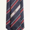 Jedwabny krawat Valentino Jacquard Regimental Jedwabny krawat Valentino Jacquard Regimental
