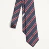 Jedwabny krawat Valentino Jacquard Regimental Jedwabny krawat Valentino Jacquard Regimental