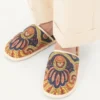 Klapki Ta Chambre Slide z tkaniny denimowej Voyage Imaginaire