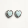 Kolczyki Coeur Hyperbole z metalu, żywicy i kryształów Swarovski® Kolczyki Coeur Hyperbole z metalu, żywicy i kryształów Swarovski®