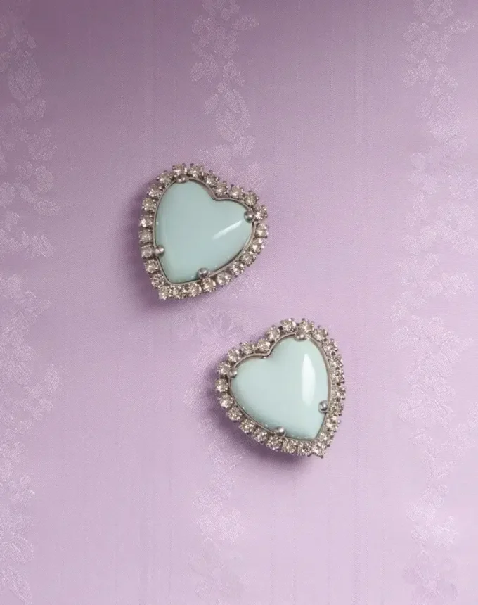 Kolczyki Coeur Hyperbole z metalu, żywicy i kryształów Swarovski® Kolczyki Coeur Hyperbole z metalu, żywicy i kryształów Swarovski®