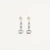 Kolczyki Ovalette z metalu, pereł i kryształów Swarovski® Kolczyki Ovalette z metalu, pereł i kryształów Swarovski®