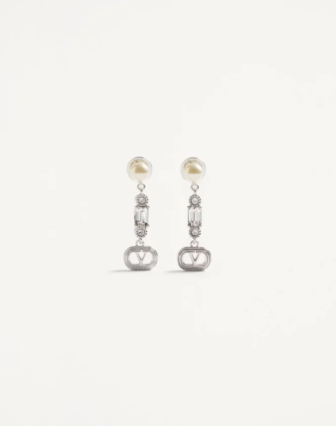 Kolczyki Ovalette z metalu, pereł i kryształów Swarovski® Kolczyki Ovalette z metalu, pereł i kryształów Swarovski®