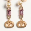 Kolczyki Ovalette z metalu, pereł i kryształów Swarovski® Kolczyki Ovalette z metalu, pereł i kryształów Swarovski®