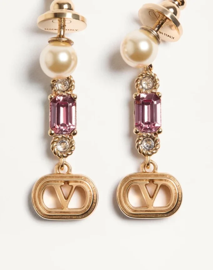 Kolczyki Ovalette z metalu, pereł i kryształów Swarovski® Kolczyki Ovalette z metalu, pereł i kryształów Swarovski®
