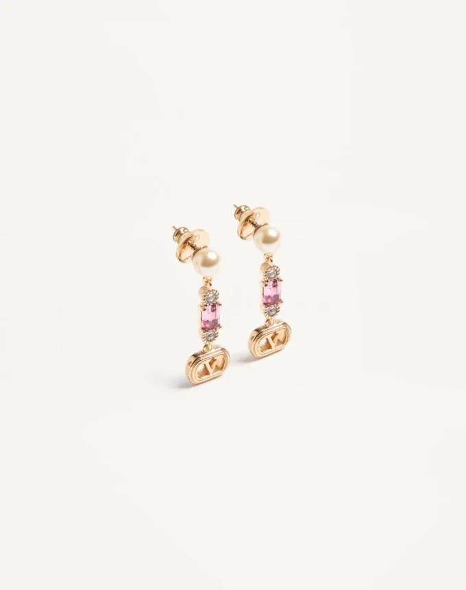 Kolczyki Ovalette z metalu, pereł i kryształów Swarovski® Kolczyki Ovalette z metalu, pereł i kryształów Swarovski®