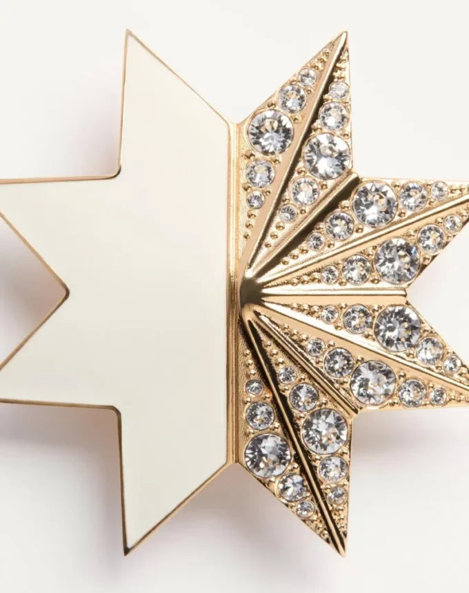 Kolczyki Pas Plus z metalu, emalii i kryształów Swarovski®