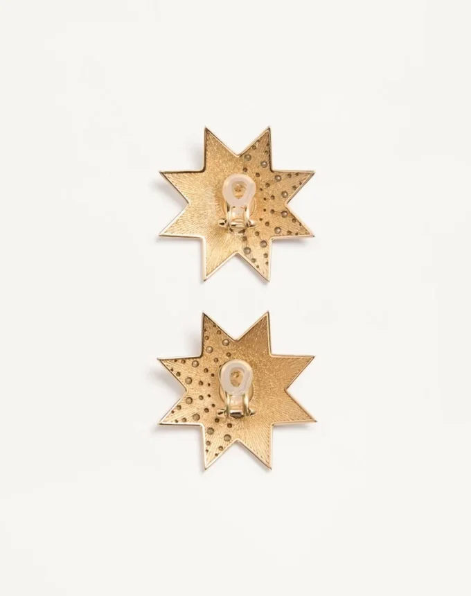 Kolczyki Pas Plus z metalu, emalii i kryształów Swarovski®