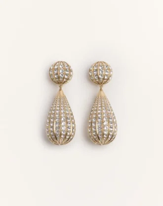 Kolczyki Poetique Des Gouttes z metalu i kryształów Swarovski®