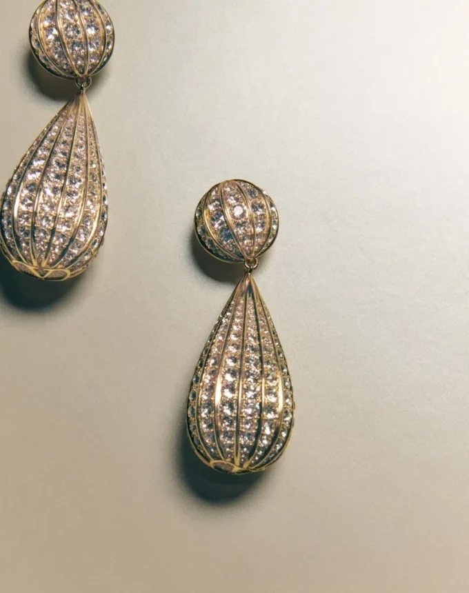 Kolczyki Poetique Des Gouttes z metalu i kryształów Swarovski®