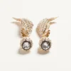 Kolczyki Poetique Des Gouttes z metalu, pereł i kryształów Swarovski® Kolczyki Poetique Des Gouttes z metalu, pereł i kryształów Swarovski®