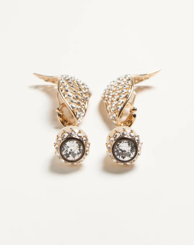 Kolczyki Poetique Des Gouttes z metalu, pereł i kryształów Swarovski® Kolczyki Poetique Des Gouttes z metalu, pereł i kryształów Swarovski®